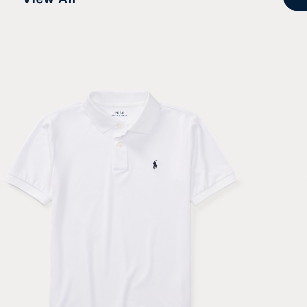 Polo by Ralph Lauren Kids Classic White Polo